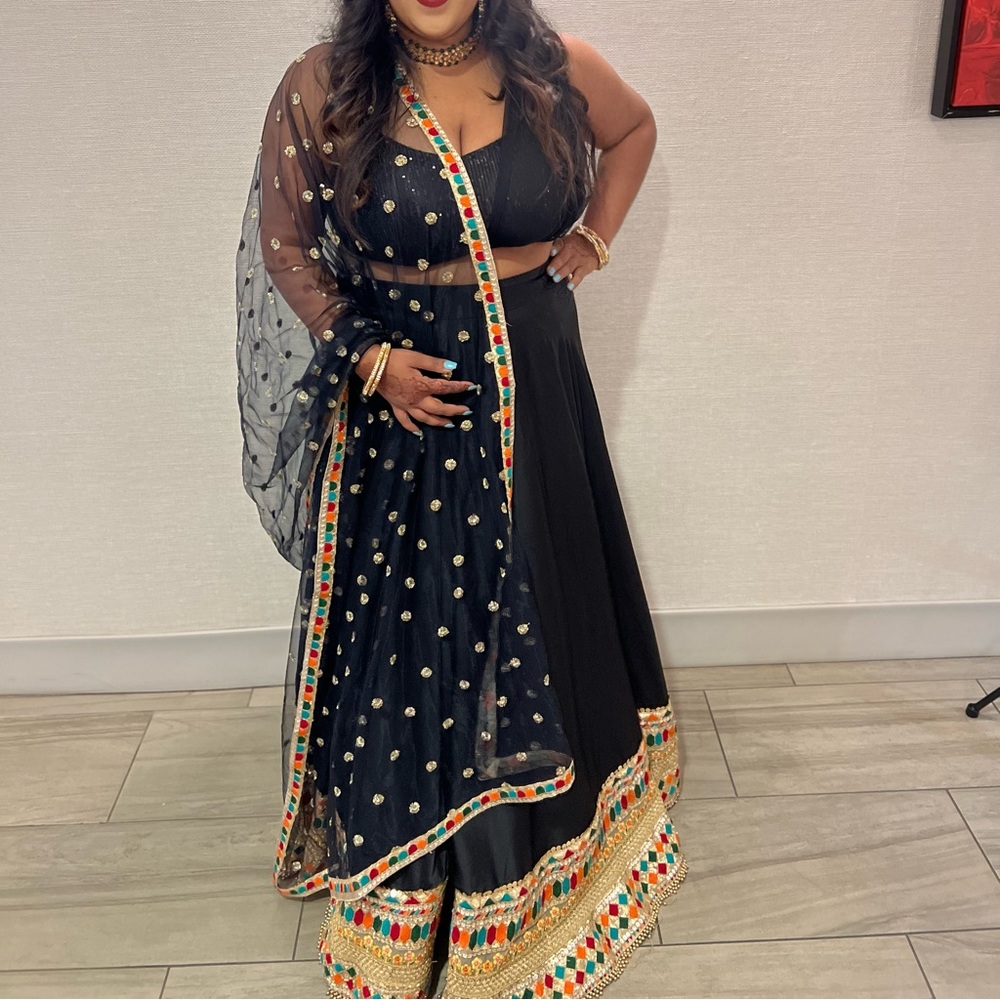 Black lehenga